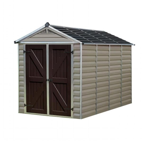 Palram Canopia SkyLight Storage Shed 6 x 10 ft. Tan HG9610T - main